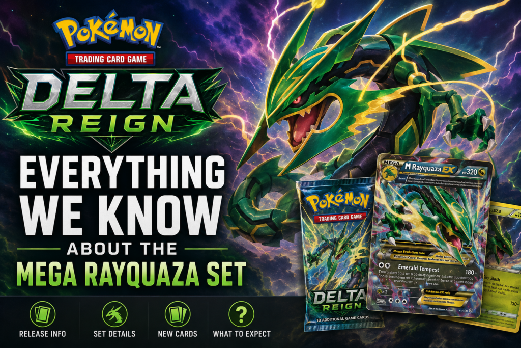 Pokémon TCG Delta Reign Everything We Know About the Mega Rayquaza Set